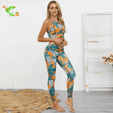 Pantalon et Crop Top de Yoga Fleur