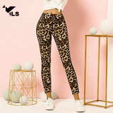 Pantalon Léopard de Sport Stretch