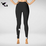 Pantalon Fantaisie à Imprimé Chat Noir