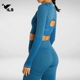Legging Yoga Bleu