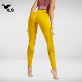 Bas en Nylon et Lycra Jaune