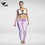 Bas Fantaisie de Sport Rayé Rose