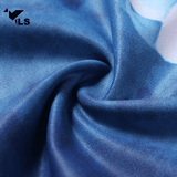 Legging Yoga Bleu avec Fleur