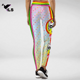 Legging Fantaisie à Imprimé Multicolore