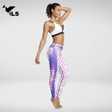 Bas de Femme Fantaisie de Sport Rayé Rose