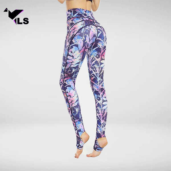 Flower top yoga leggings