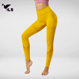Legging en Nylon et Lycra Jaune