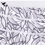 Legging Pilates Blanc et Fleur Doré
