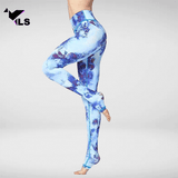 Pantalon Yoga Bleu Aquarelle
