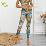 Jambière de Yoga Fleur