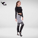 Legging Yoga Gris Noir