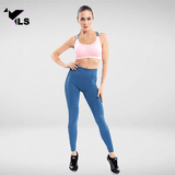 Bas de Femme en Nylon pour le Yoga Bleu Azur