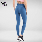 Collant en Nylon pour le Yoga Bleu Azur