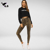 Pantalon Léopard de Yoga à Imprimé Félin