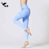 Legging Nylon pour Yoga Imprimé Neige