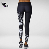 Collant de Yoga Aztèque Noir et Blanc
