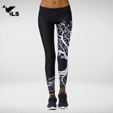 Pantalon de Yoga Aztèque Noir et Blanc