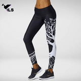 Legging de Yoga Aztèque Noir et Blanc