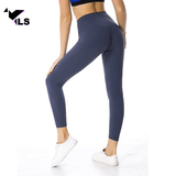 Collant de Yoga Bio en Nylon couleur bleu