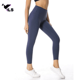 Legging de Yoga Bio en Nylon couleur bleu