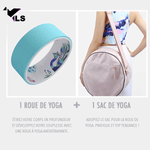 Sac + Accessoire de Yoga Bleue