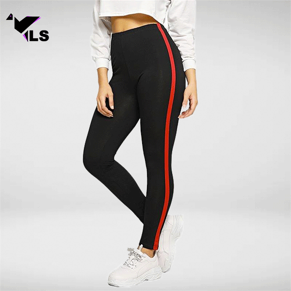 Legging Fitness Bande Rouge Yoga leggings shop Yoga Leggings