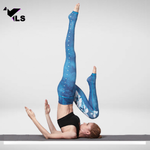 Legging Yoga Bleu