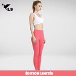 Legging en Nylon Rose pour Yoga façon Stretch