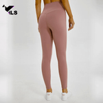 Pantalon Yoga Bio en Nylon Rose