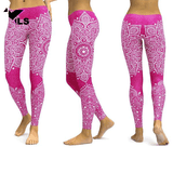 legging de yoga motif rose triple modeles 600x600px