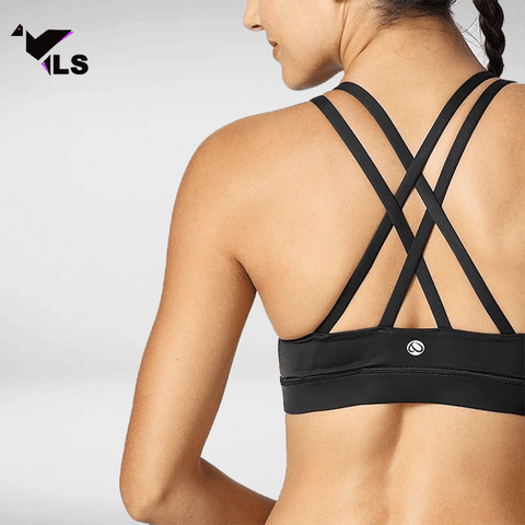 Brassiere Noire Fine Bretelle Yoga leggings shop Yoga Leggings Shop