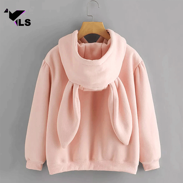 Sweat capuche oreille de lapin sale