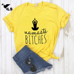 T-Shirt de Yoga Namaste Jaune