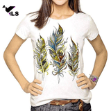 T-Shirt Plume Femme